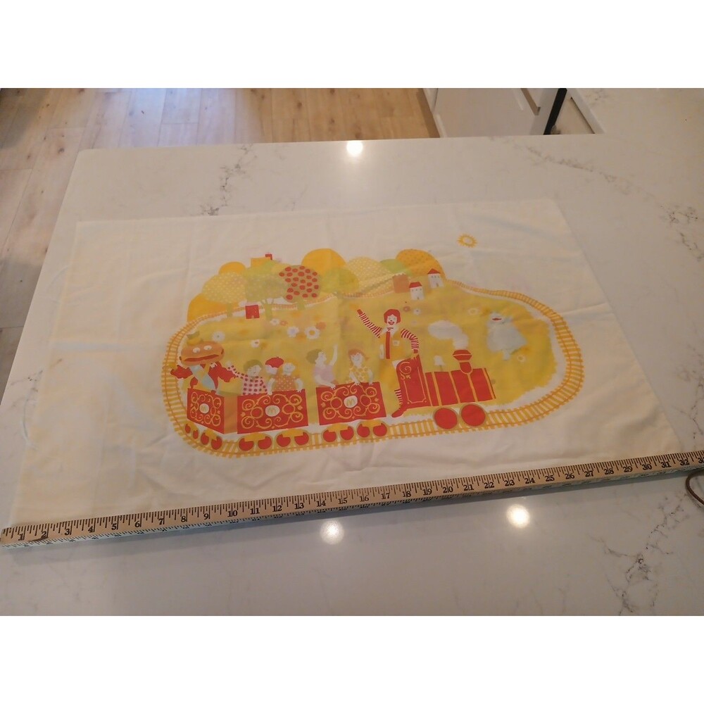Vintage Ronald McDonald and Friends McDonaldland Pillowcase Fieldcrest 1976